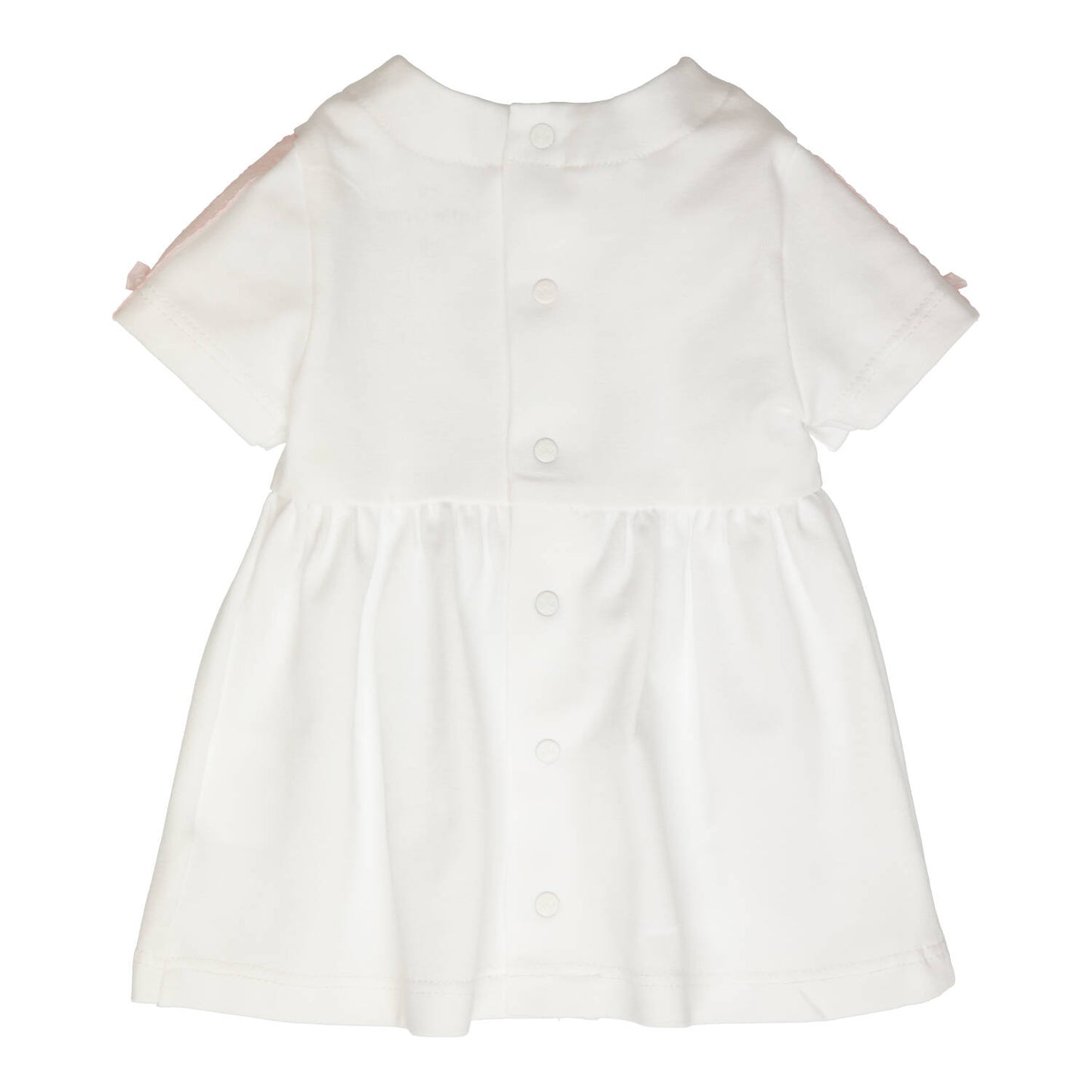 GYMP, Dresses, GYMP - White baby dress with pink lace detail