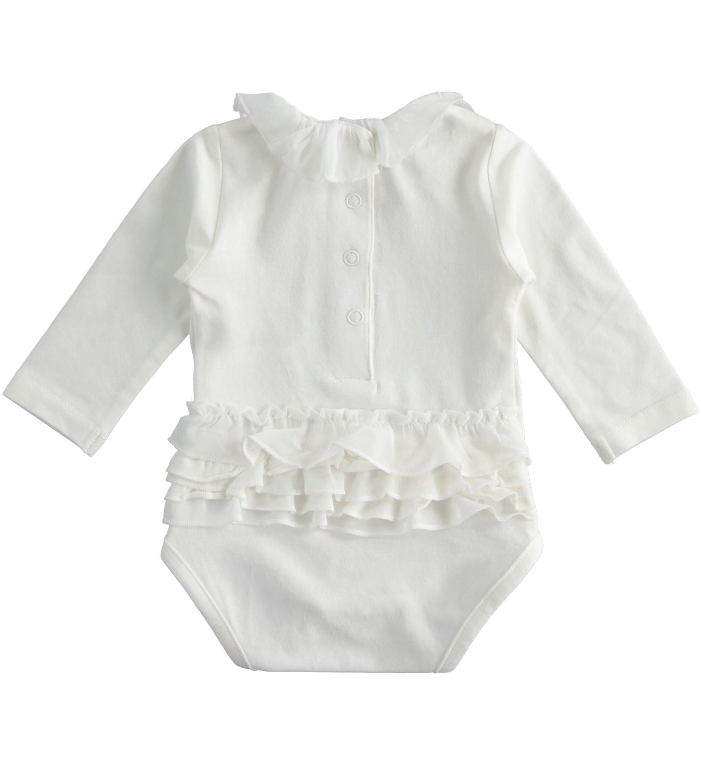 iDO, all in one, iDO - Ivory all in one, frill around neck and frilly bottom, J150 /00