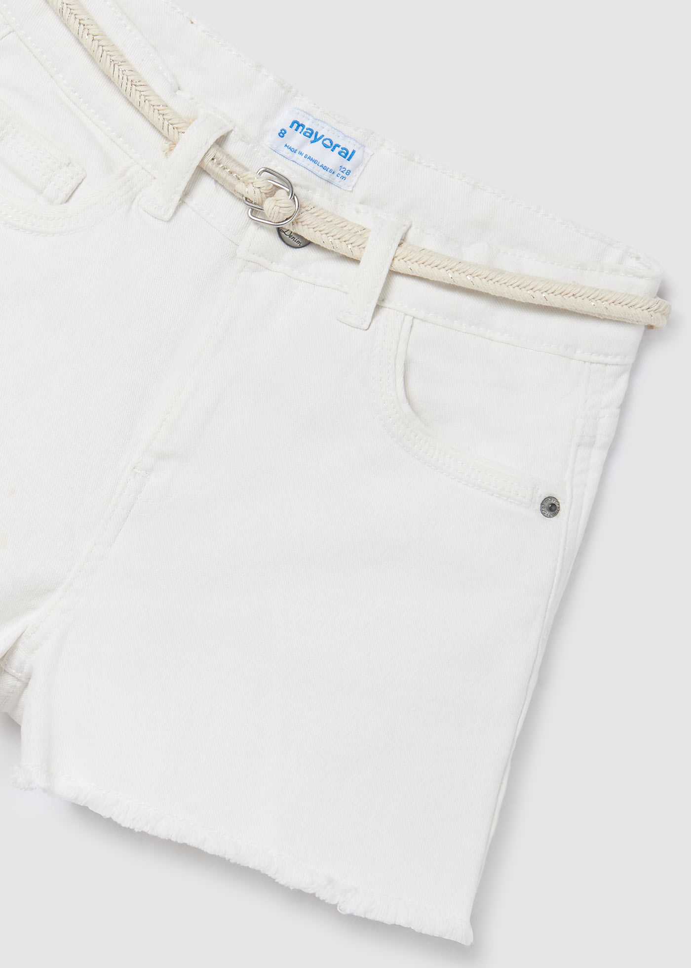 Mayoral, Shorts, Mayoral - White Denim shorts, 275