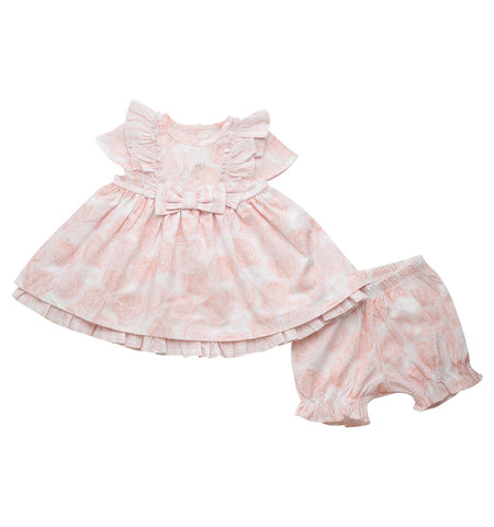 Little A, Dresses, Little A - Pink layered dress and pants, Gweneth
