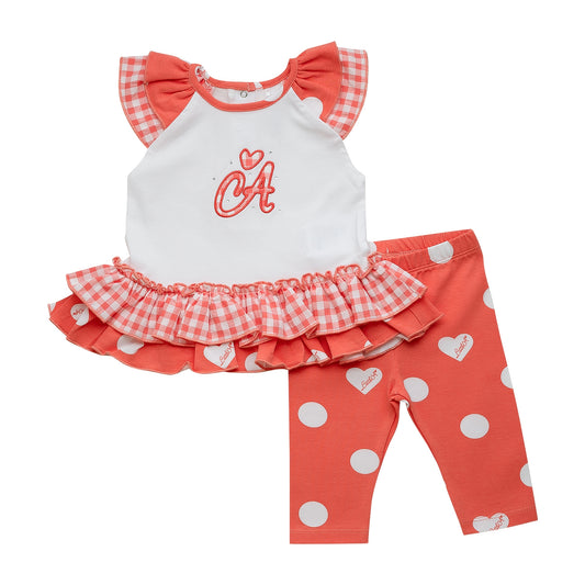 Little A, 2 piece legging set, Little A - Top and Legging Set, Hannah, 3 months