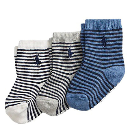Ralph Lauren, socks, Ralph Lauren - 3pr Pack Stripe Socks