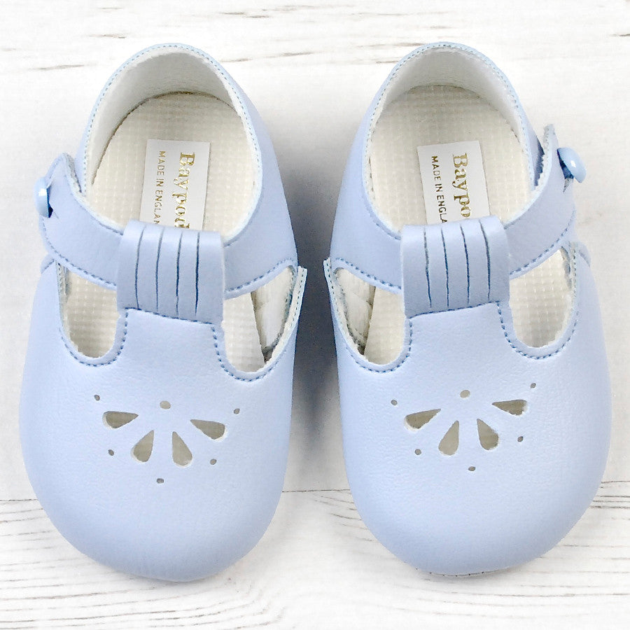 Baypods, Footwear, Baypods - Baby pram shoes, pale blue, B617