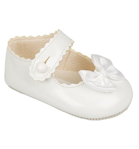 Baypods, footwear, Baypods - white  pram shoe, B604