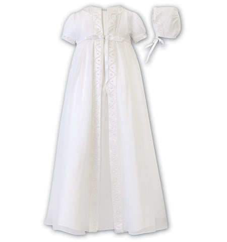Sarah Louise - Ivory Christening dress / robe, coat & bonnet | Betty McKenzie