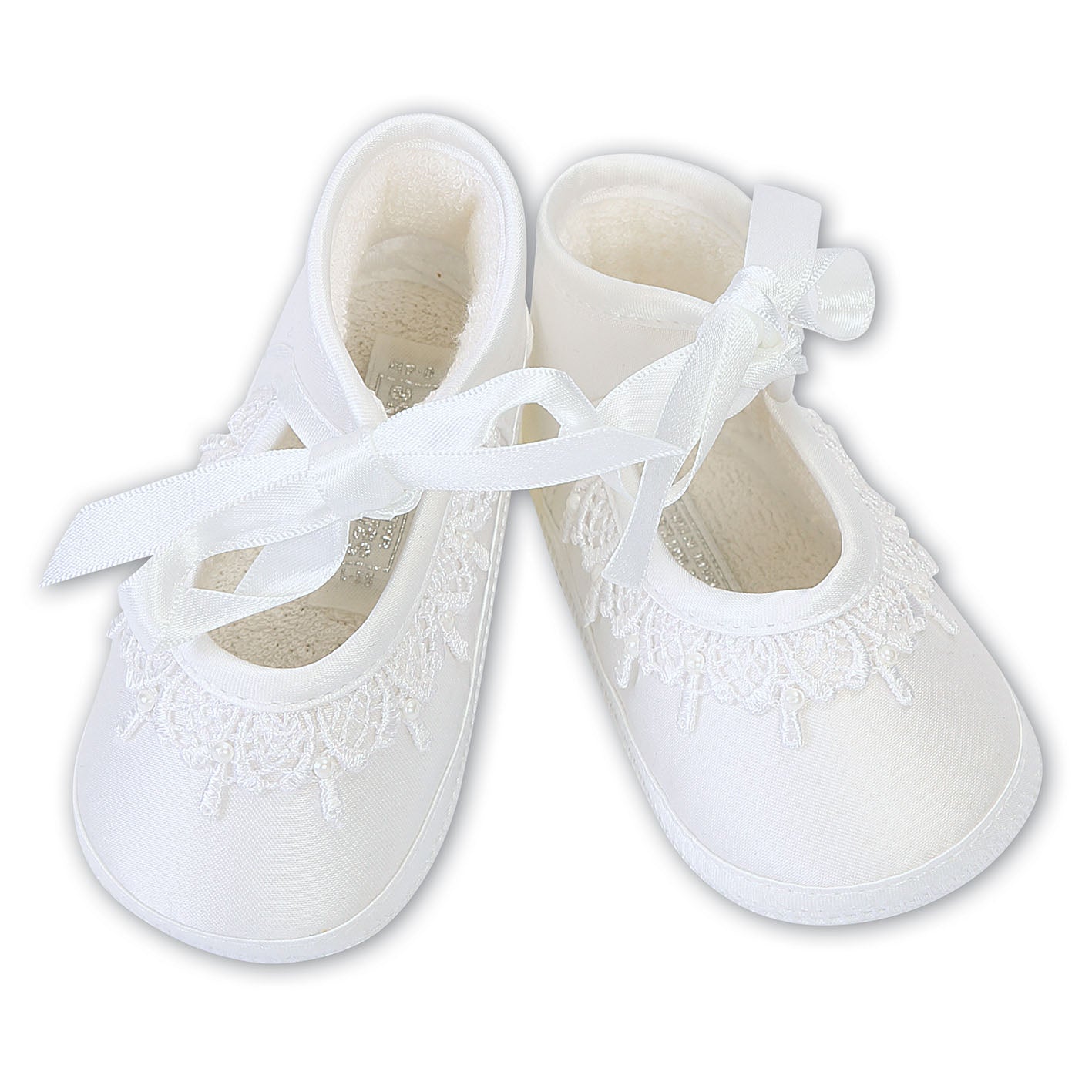 Sarah Louise, footwear, Sarah Louise - Christening shoes, White, 004420