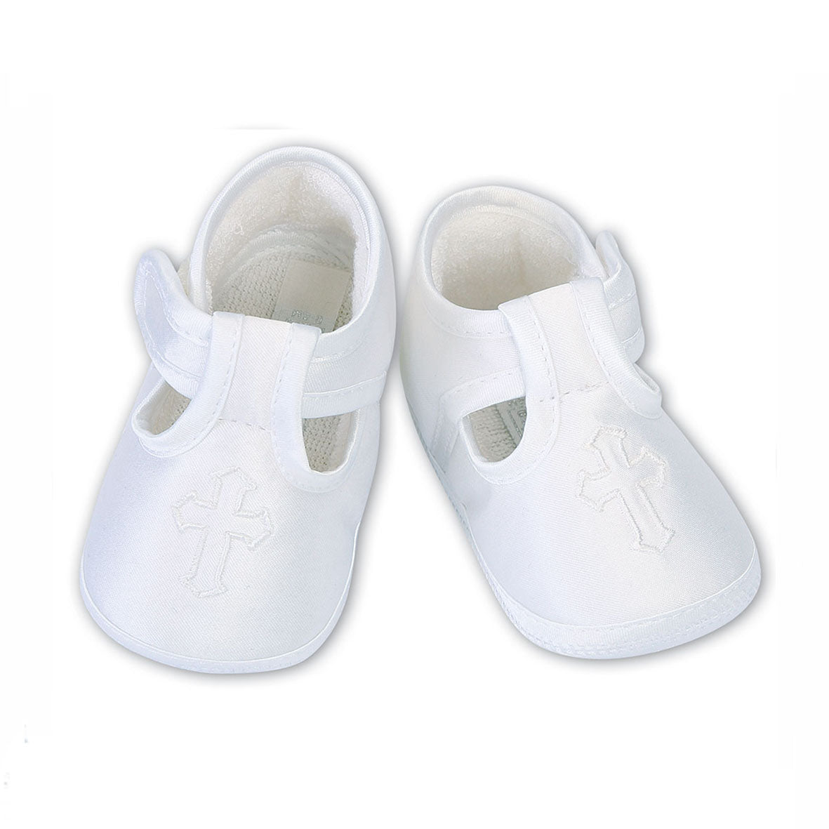 Sarah Louise, shoe, Sarah Louise - white Christening shoes  004482