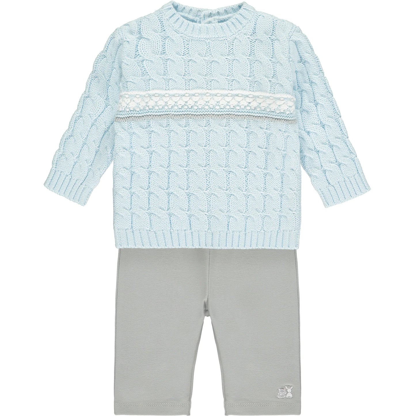 Emile et Rose, 2 piece sets, Emile et Rose - pale blue & grey, 2 piece set, Cooper