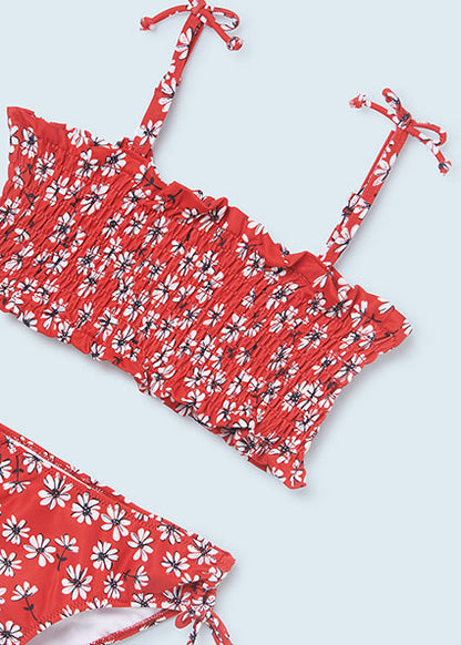 Mayoral, swimwear, Mayoral - Red floral bikini, 6754