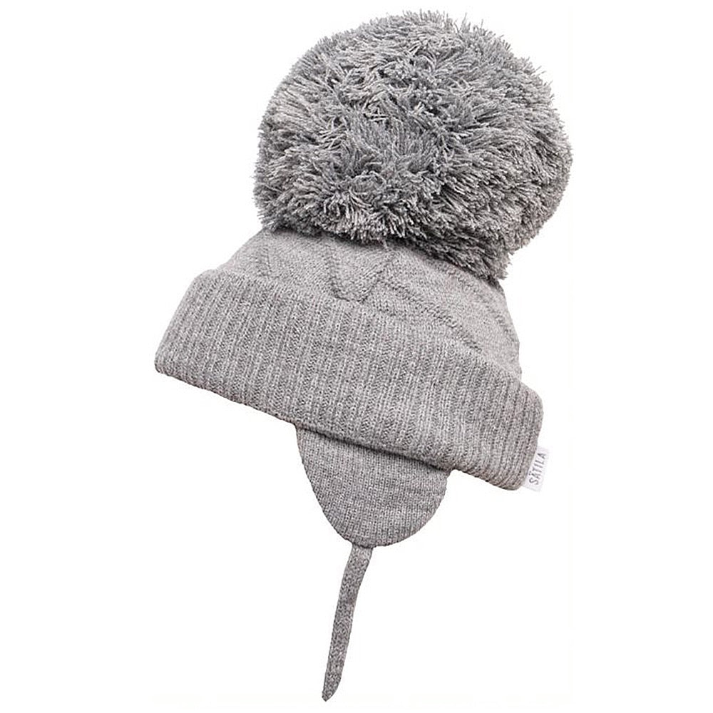 Satila, hat, Satila - Jim C04801 grey large bobble hat