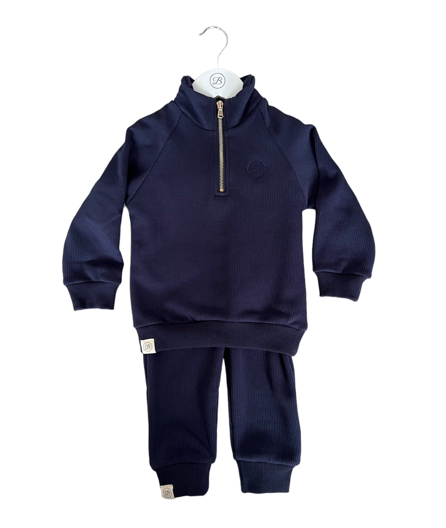 Betty's Friendly, Jogging Suit, Betty Mckenzie - Navy, Jogging suit, half zip top