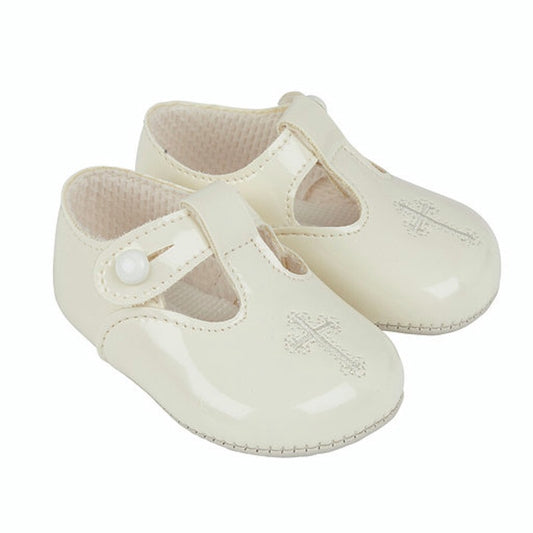 Baypods, footwear, Baypods - B044 Christening shoes, cream