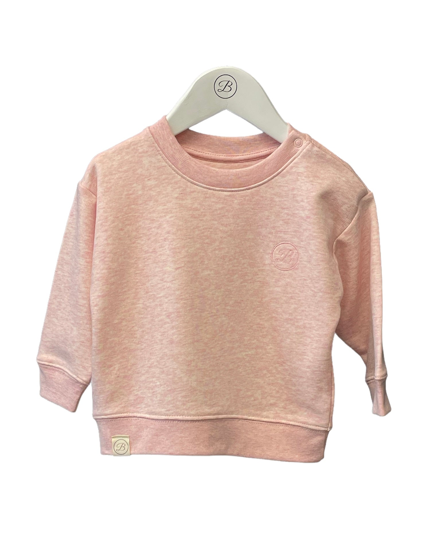 Betty's Friendly, sweat tops, Betty McKenzie - Pink marl sweat top