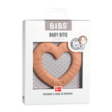Bibs, teether, Bibs - Baby bitie teething toy heart, peach