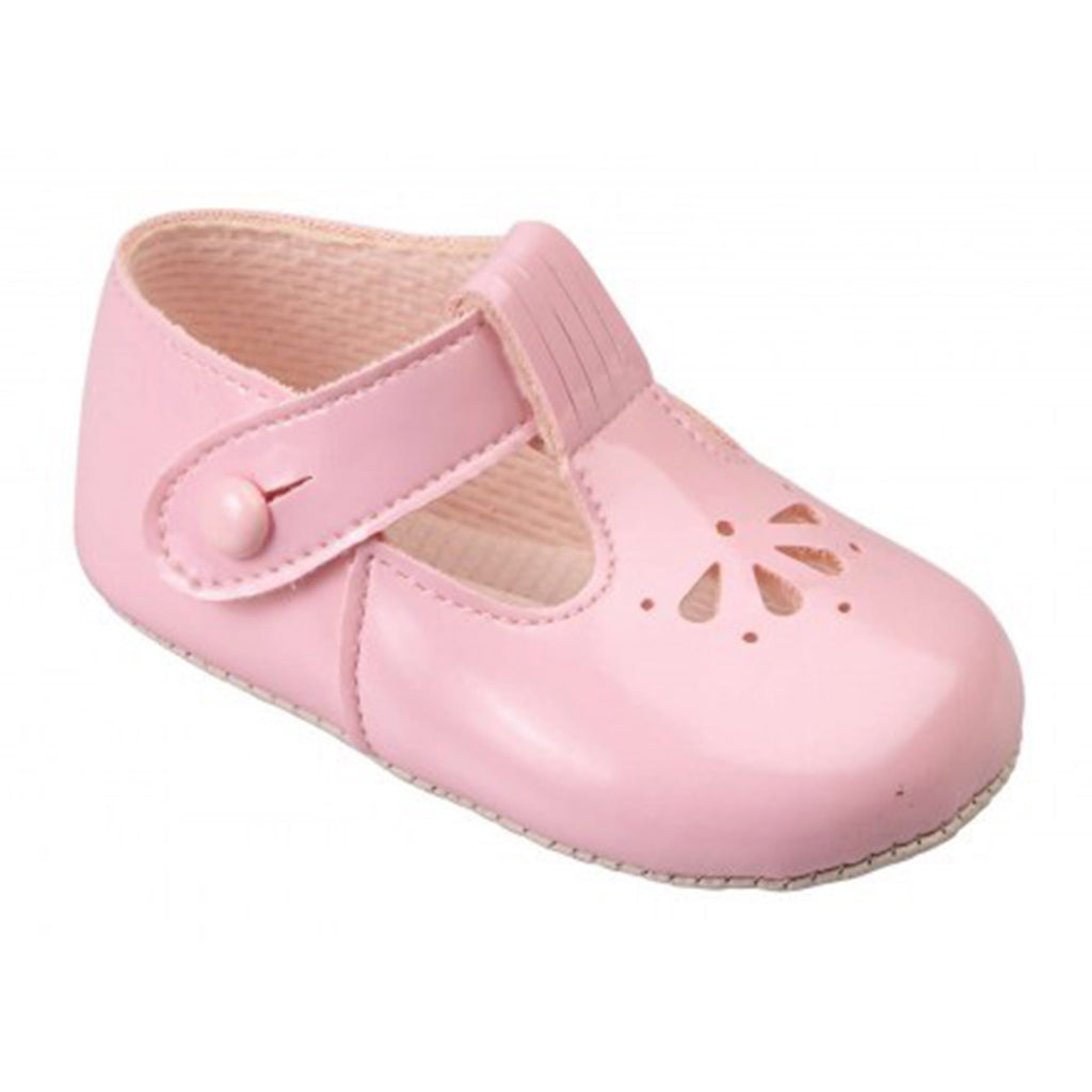 Baypods, shoes, Baypods - pink patent pram shoe B617