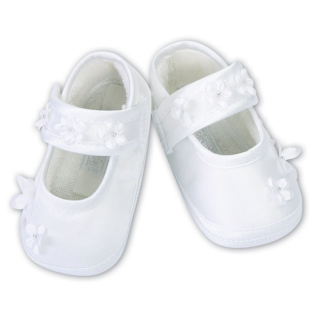 Sarah Louise - white pram shoes  004437 | Betty McKenzie